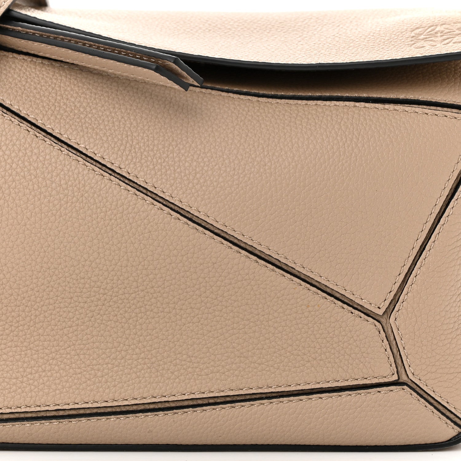 Loewe Grained Calfskin Small Puzzle Bag Sand 7 of 9