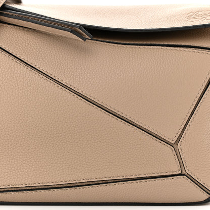 Loewe Grained Calfskin Small Puzzle Bag Sand 7 of 9