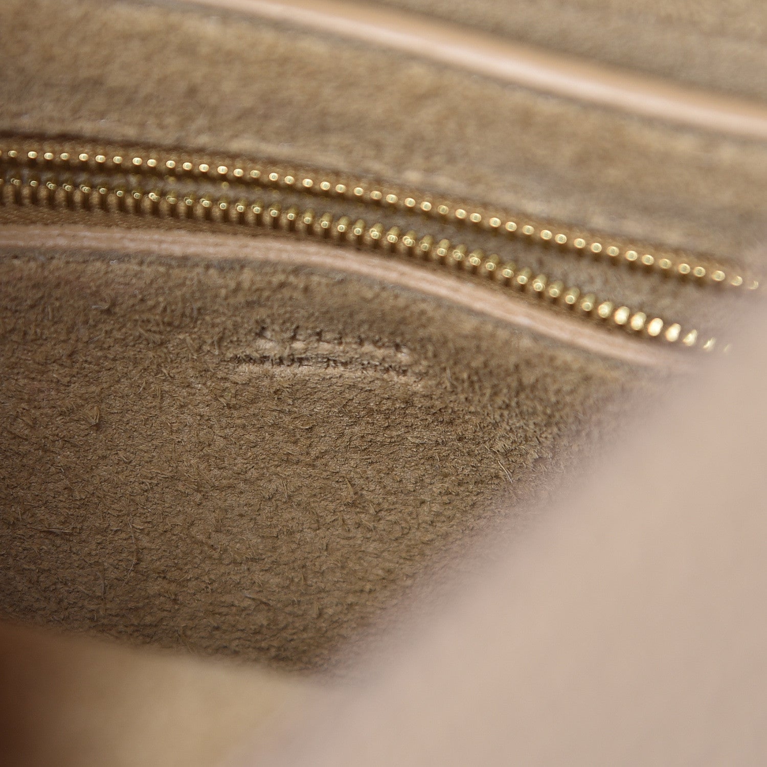 Celine Grained Calfskin Small Sangle Bucket Bag Dune 6 of 11