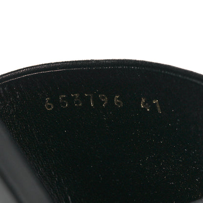 Balenciaga Shiny Smooth Sheepskin Box Flat Sandals 41 Black 10 of 11