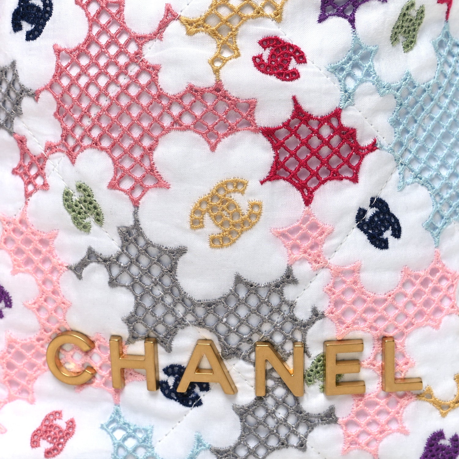 Chanel Lace Patchwork Mini Chanel 22 Multicolor 1404755 – FASHIONPHILE