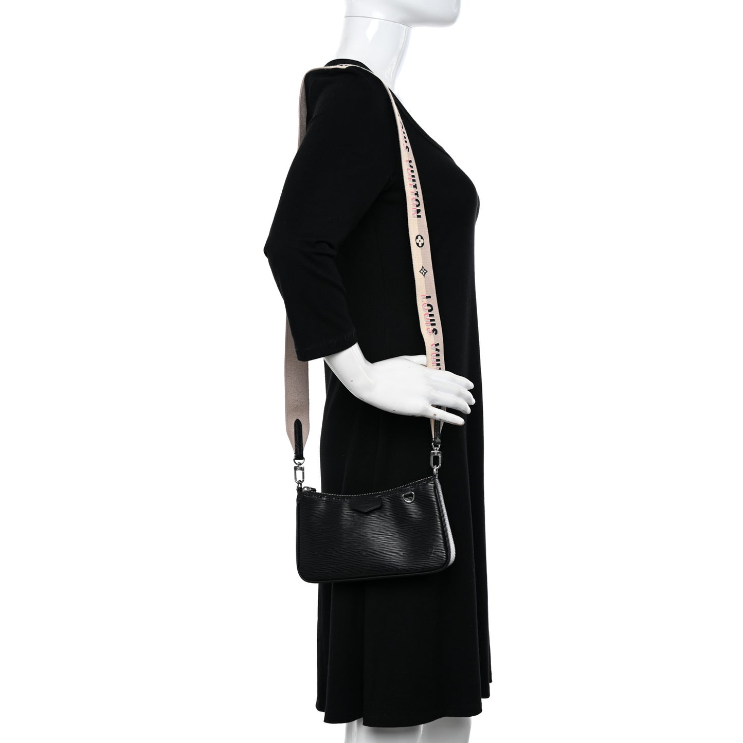 Epi Logo Easy Pouch On Strap Black