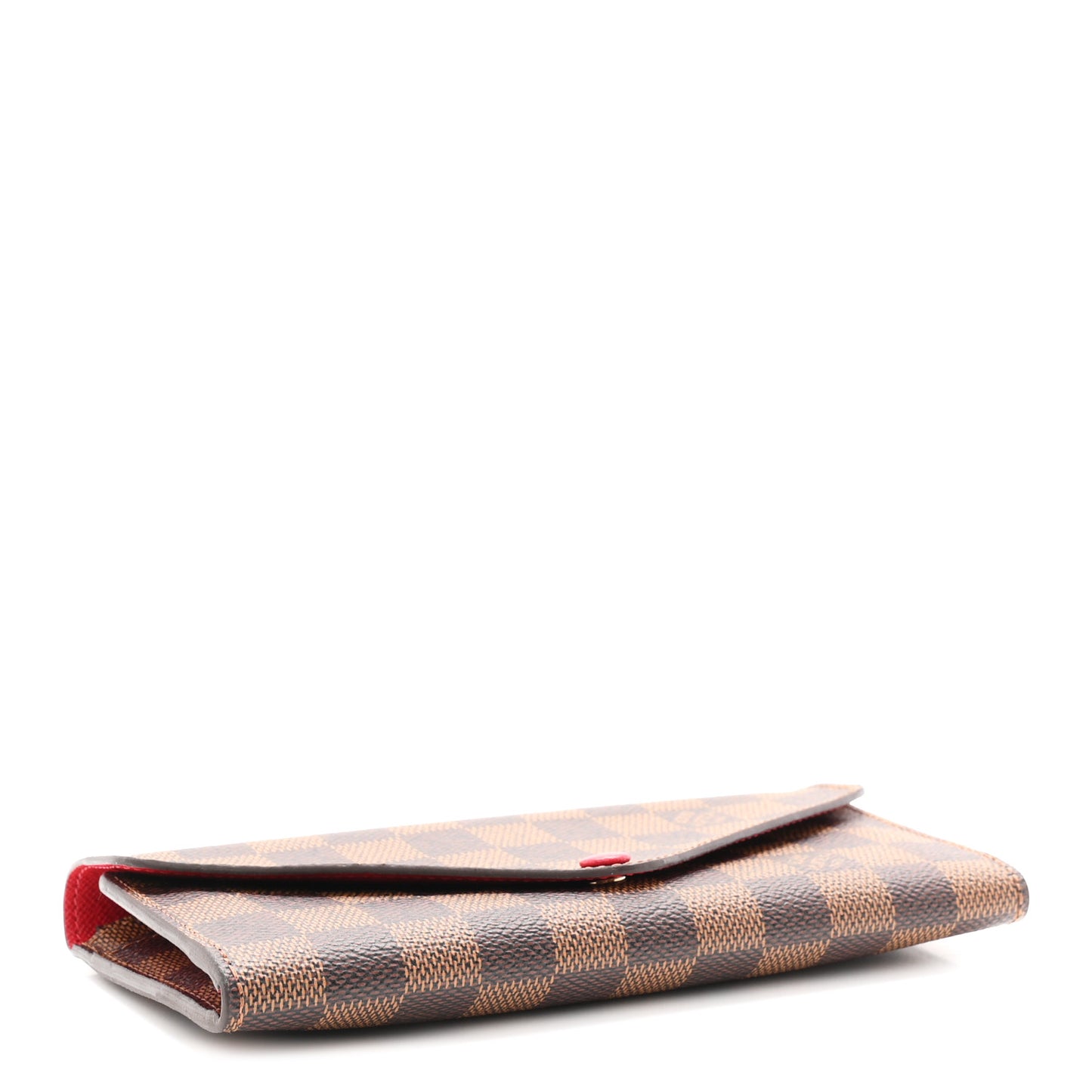 Damier Ebene Josephine Wallet Red