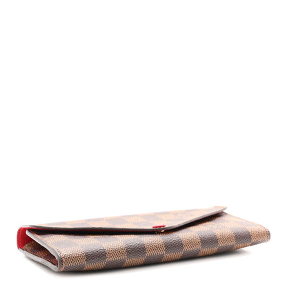 Louis Vuitton Damier Ebene Josephine Wallet Red 4 of 8