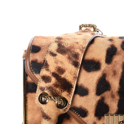 Chloe Calf Hair Leopard Print Medium Sally Flap Bag 12 of 14