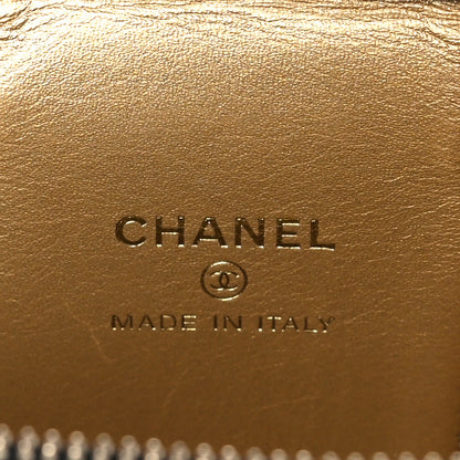 Chanel Lambskin Quilted Mini Pearl Crush Vanity Case With Chain Black 6 of 11