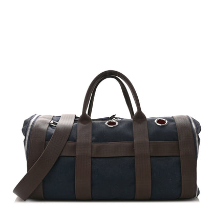 Hermes Fabric Carrying Dog Bag Navy 1 of 10