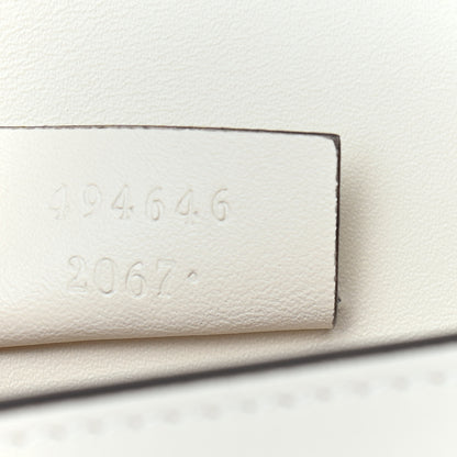 Gucci Calfskin Super Mini Sylvie Chain Shoulder Bag White 7 of 9