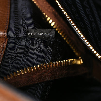 Prada Vitello Daino Pocket Shopping Tote Nocciolo 7 of 11