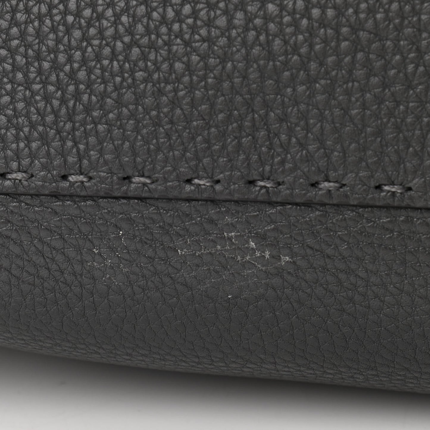 Cuoio Romano Selleria Bi-Color Medium Peekaboo Iconic Satchel Asfalto Latte