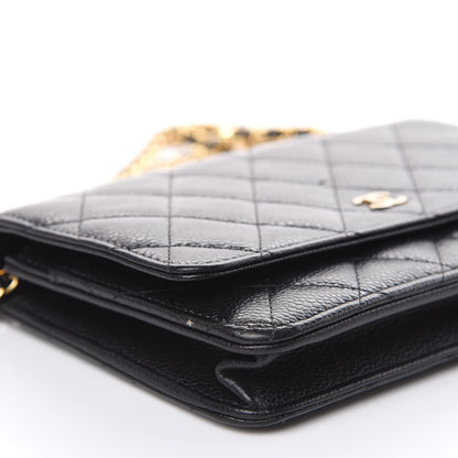 Chanel Caviar Quilted Wallet On Chain WOC Black 9 of 16