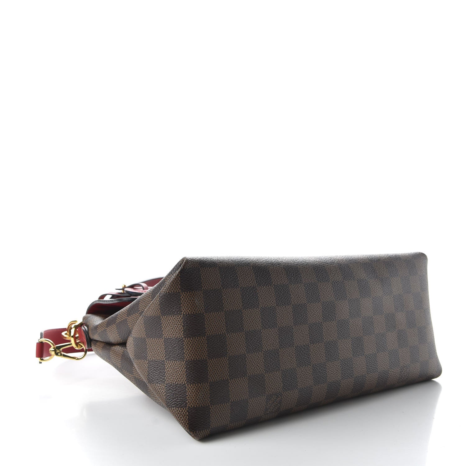 Louis Vuitton Damier Ebene Beaubourg MM Scarlet 4 of 11