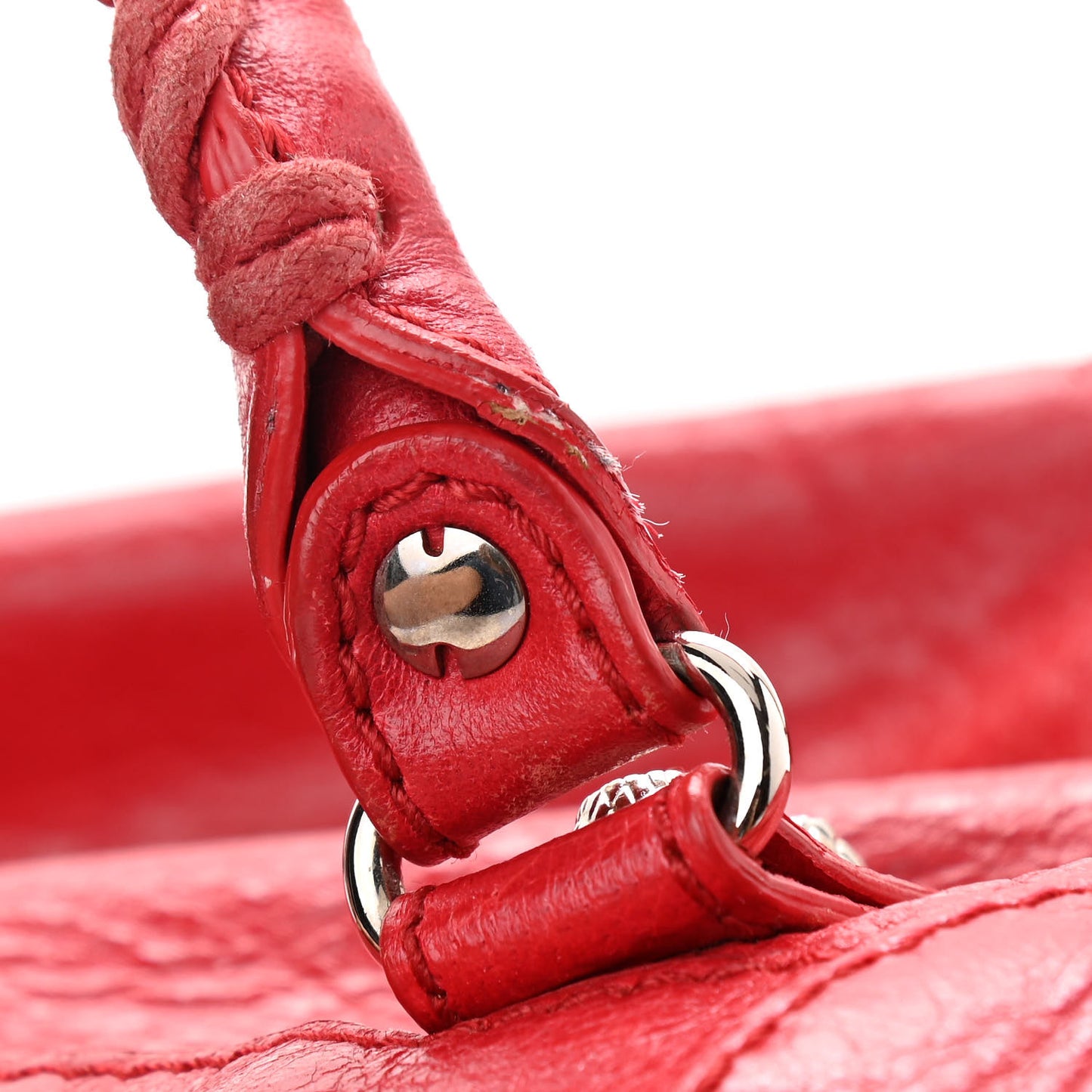 Agneau Giant 12 Silver Hardware Mini City Rouge Cardinal