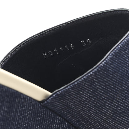 Louis Vuitton Canvas Wedge Mules 39 Navy Blue 9 of 9