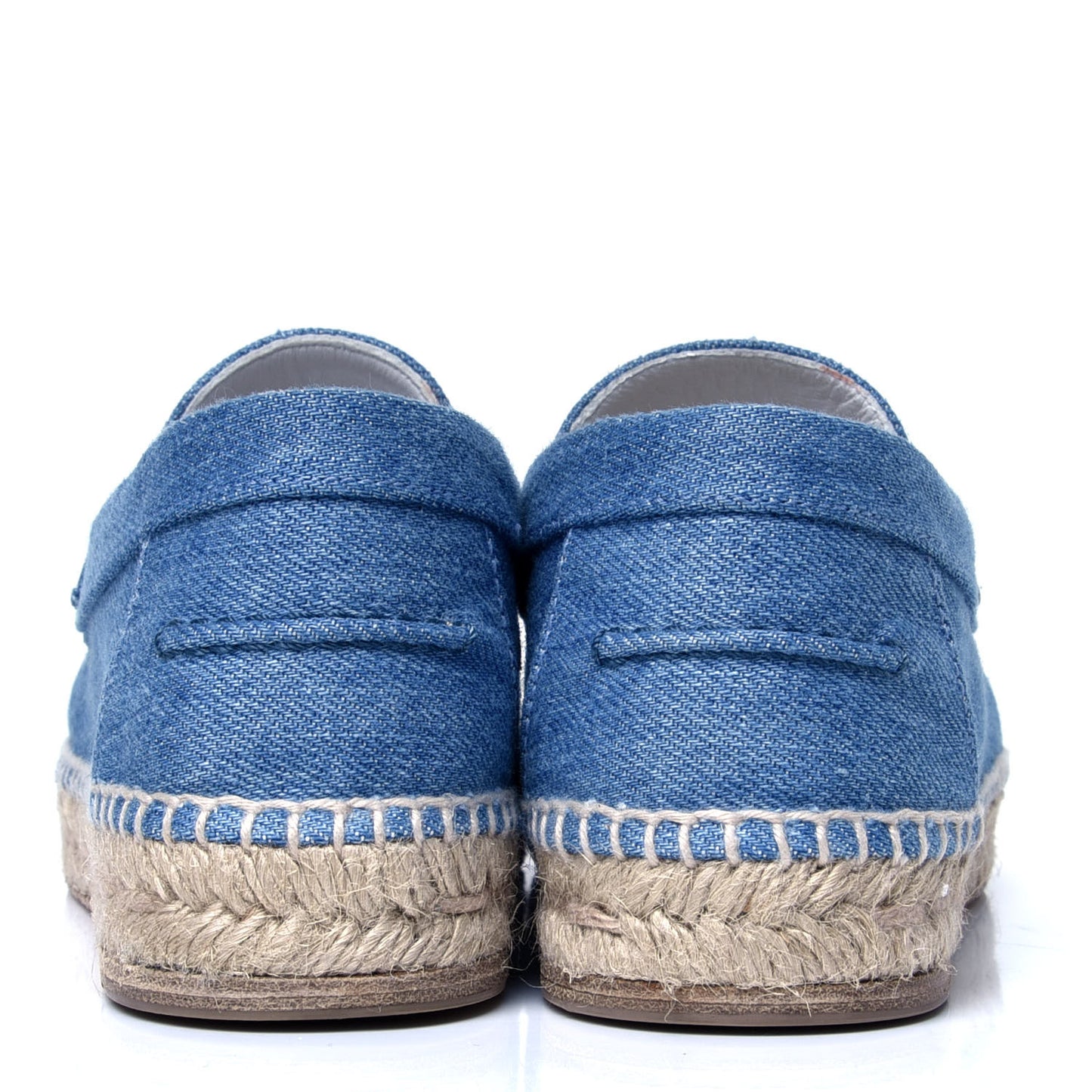 Denim Canvas Womens Trip Espadrilles 37 Bleu Clair