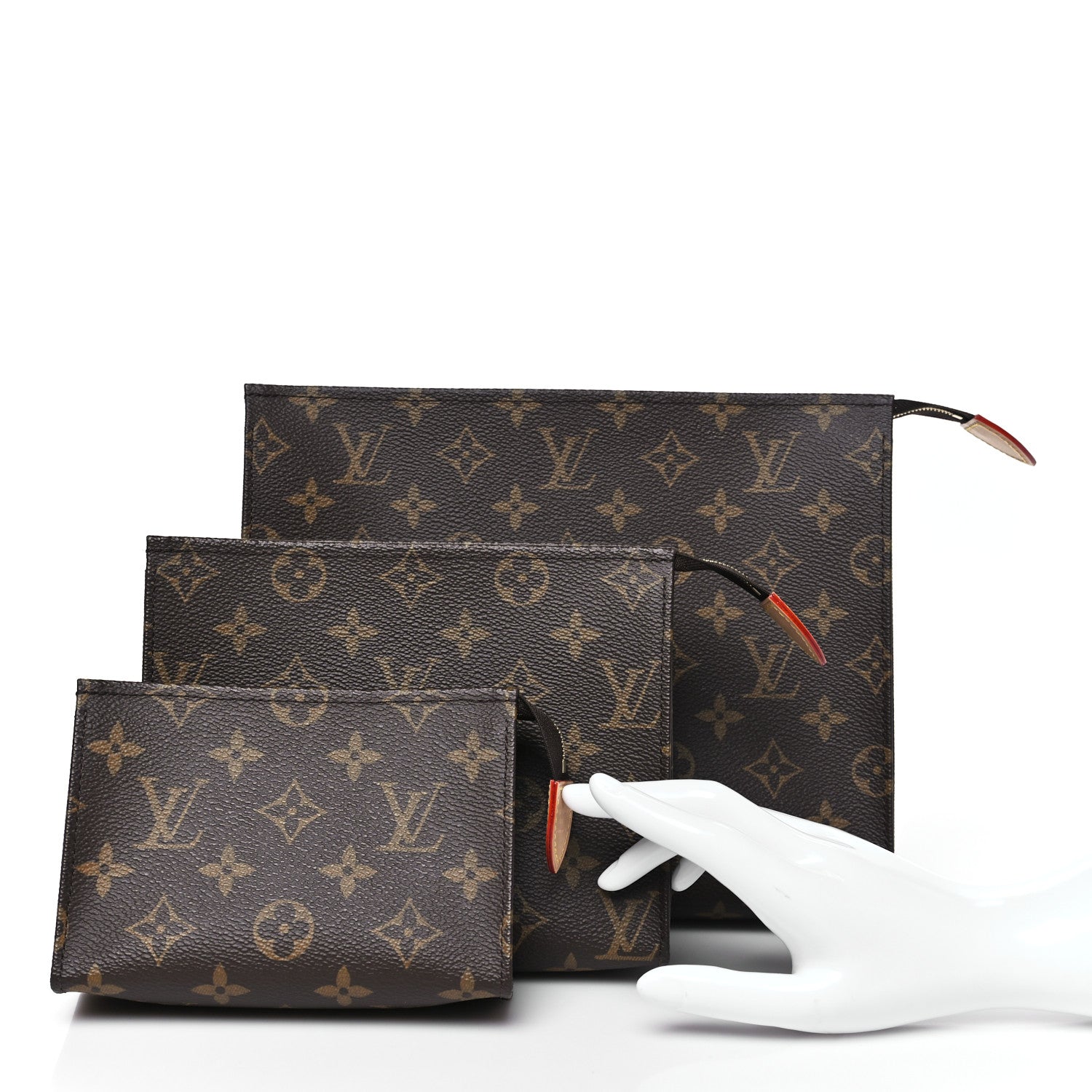Louis Vuitton Monogram Trio Toilet Pouch Set 2 of 10