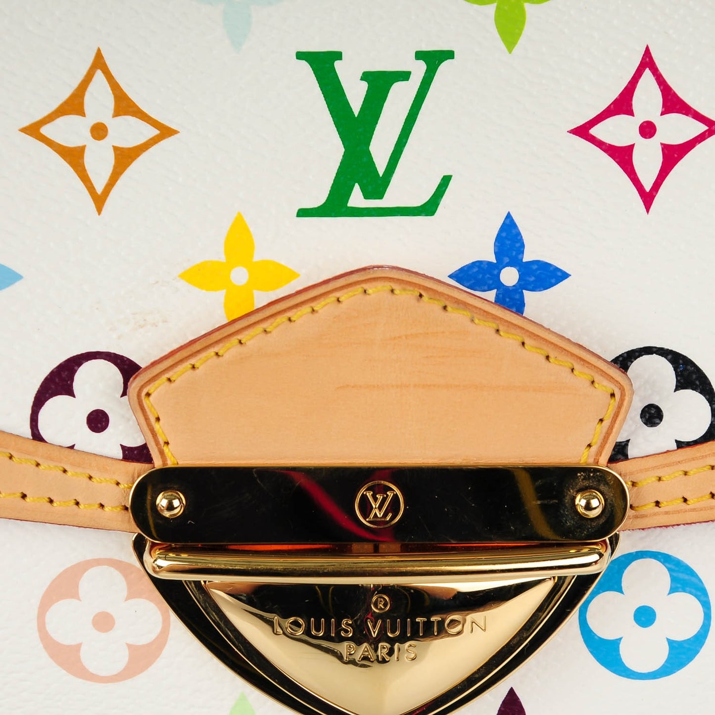 Monogram Multicolor Beverly MM White