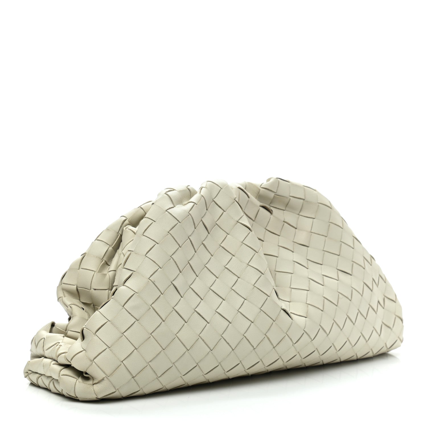 Bottega Veneta Nappa Maxi Intrecciato The Pouch Oversized Clutch Plaster 3 of 8