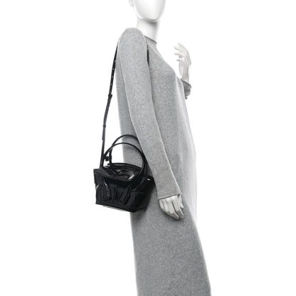 Bottega Veneta Patent Maxi Intrecciato Mini Arco Black 2 of 9