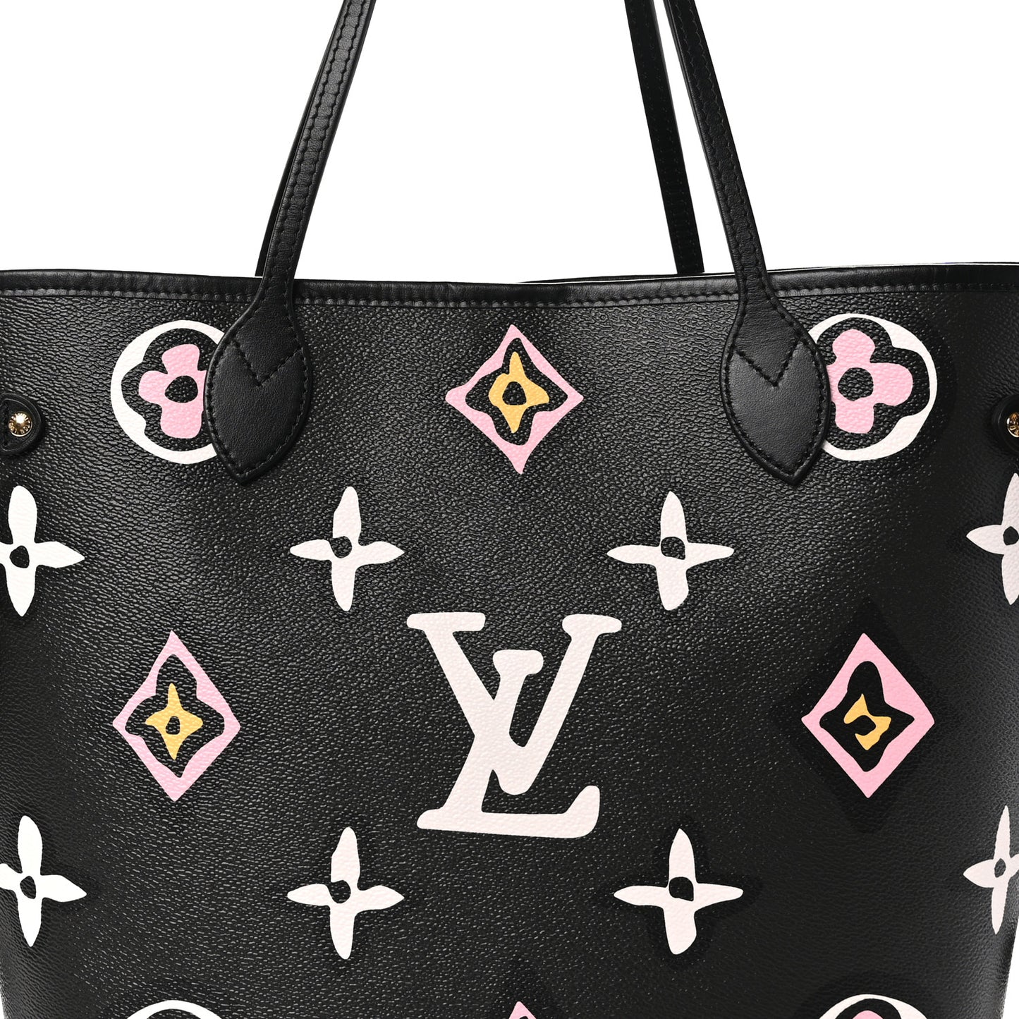 Monogram Giant Wild at Heart Neverfull MM Black