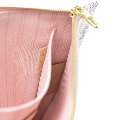 Louis Vuitton Damier Azur Neverfull MM GM Pochette Rose Ballerine 8 of 8