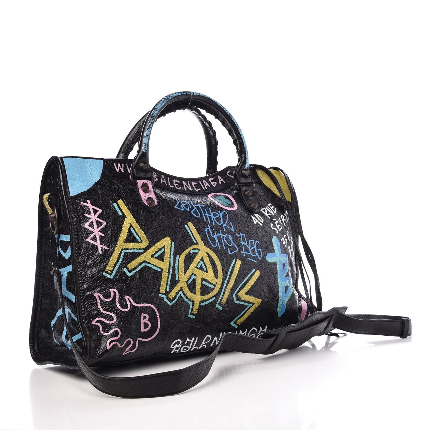 Agneau Graffiti All Over Classic Hardware City Black Multicolor