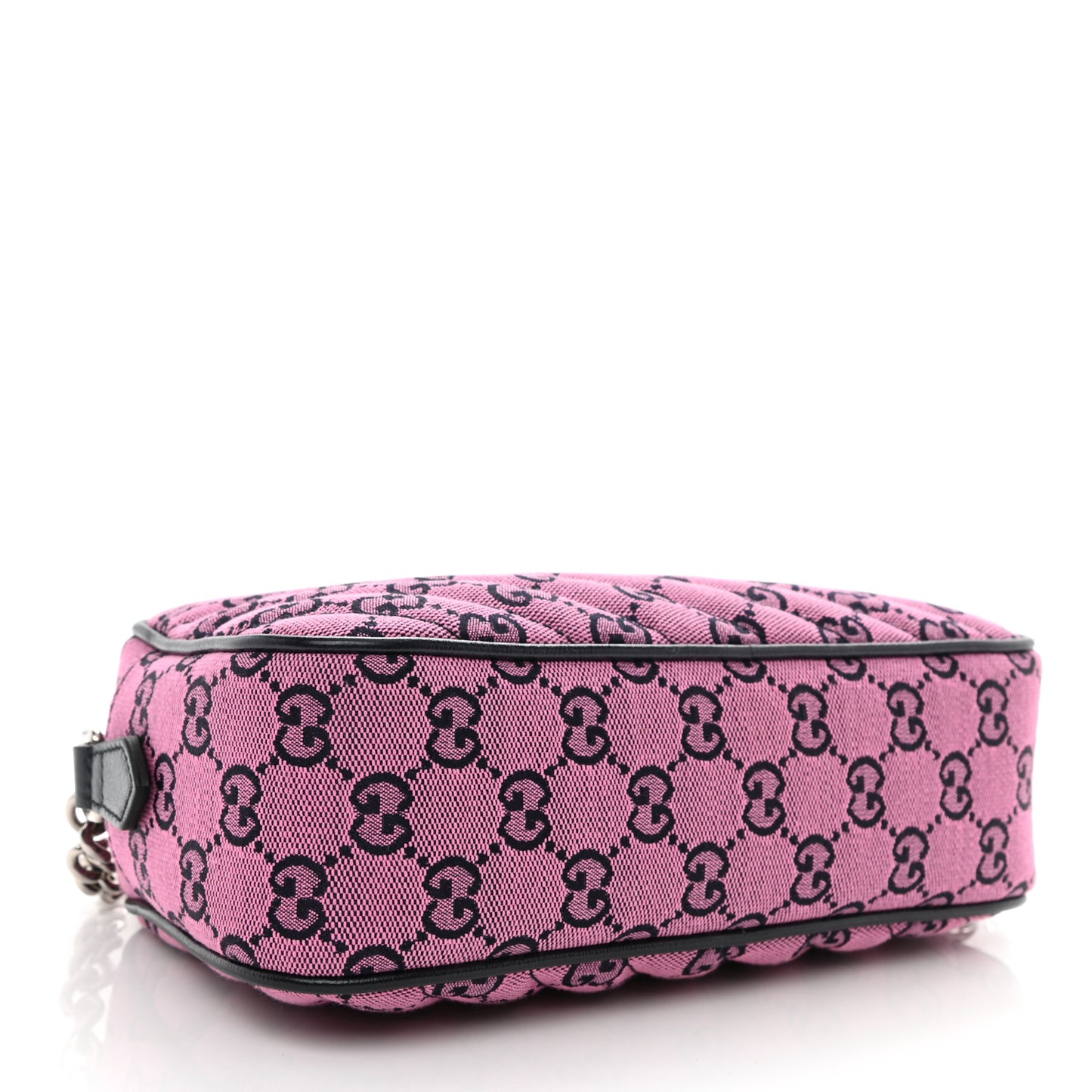 Monogram Multicolor Matelasse Diagonal Small GG Marmont Chain Shoulder Bag Pink Blue