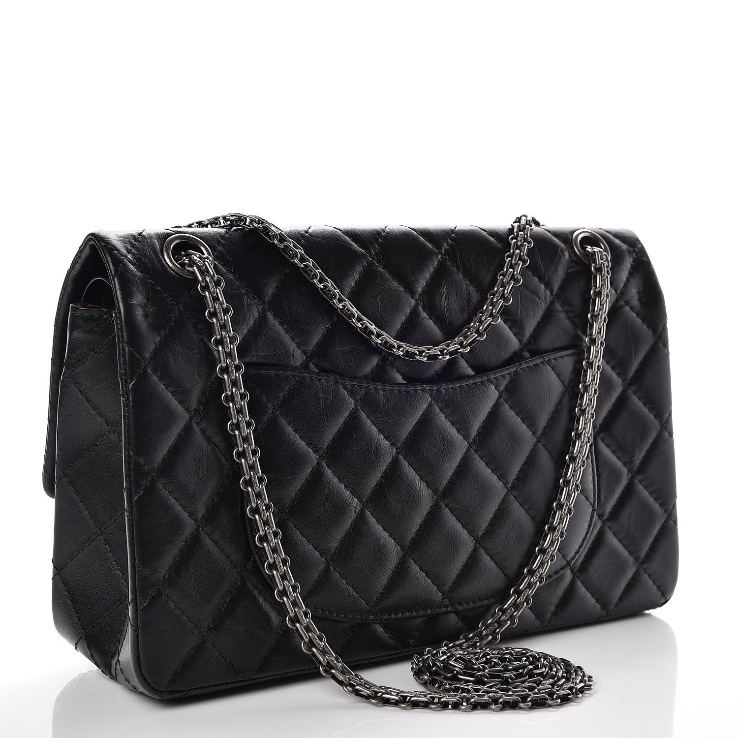 Chanel Aged Calfskin Quilted 2.55 Reissue 226 Flap Black 3 of 10