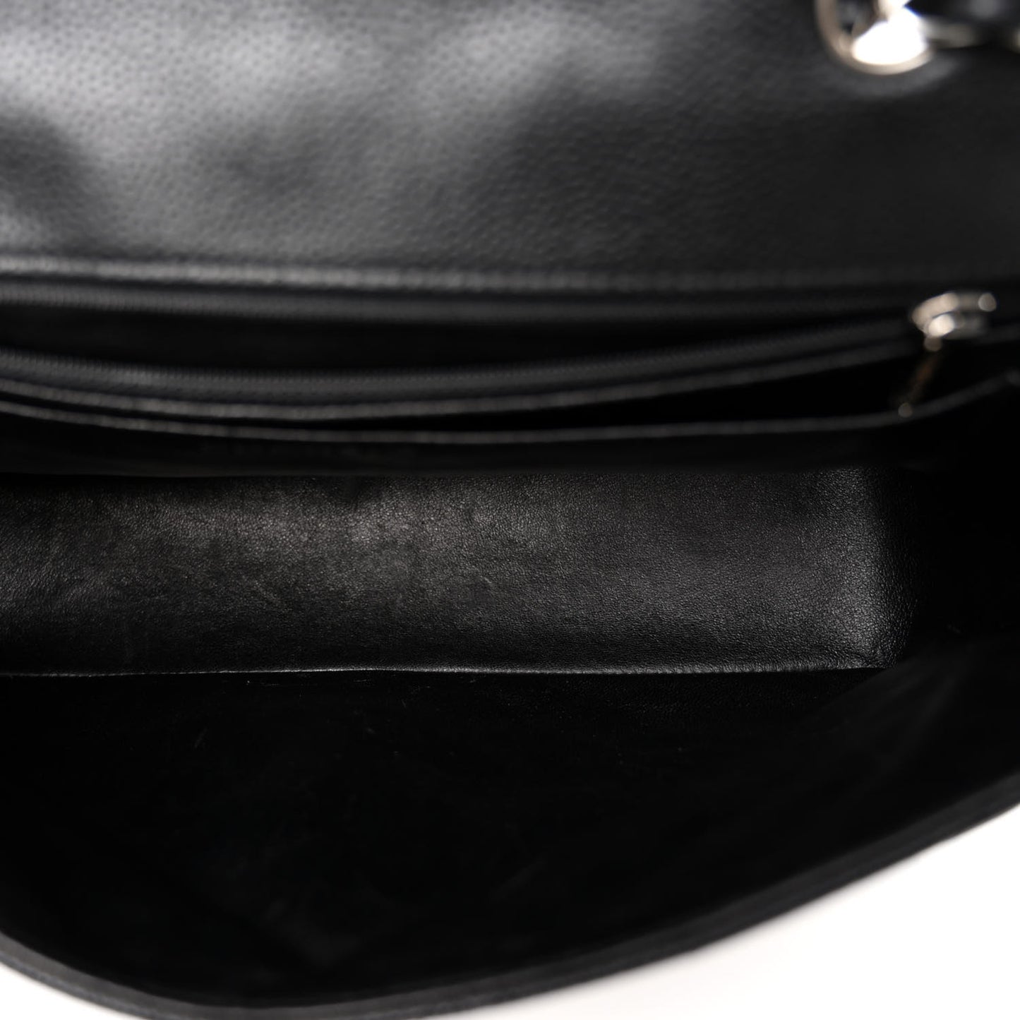 Caviar Quilted Jumbo Single Flap Black
