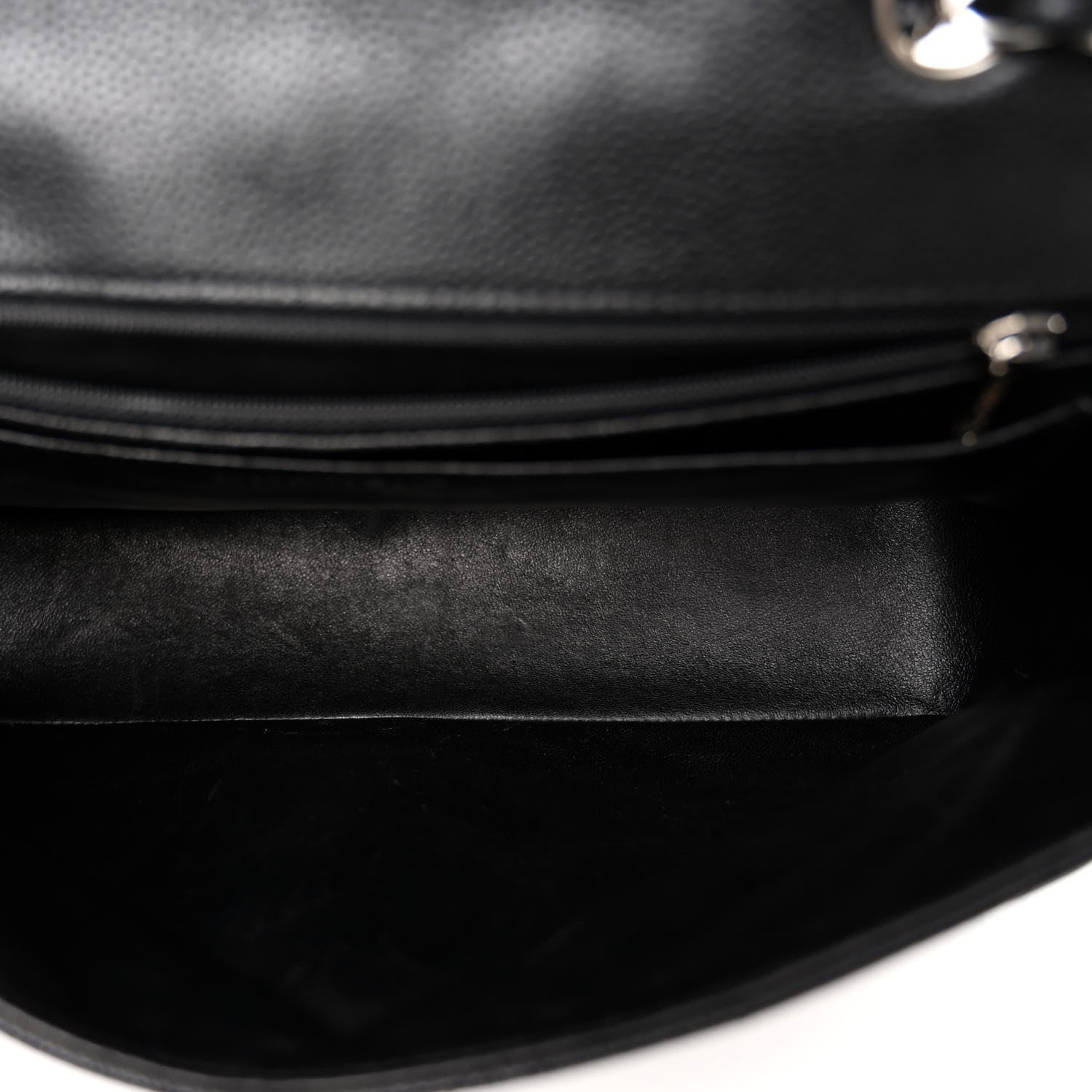 Chanel Caviar Quilted Jumbo Single Flap Black 5 of 9