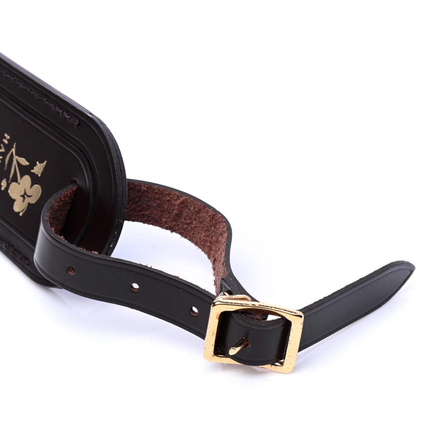 Calfskin Luggage Tag Ebene