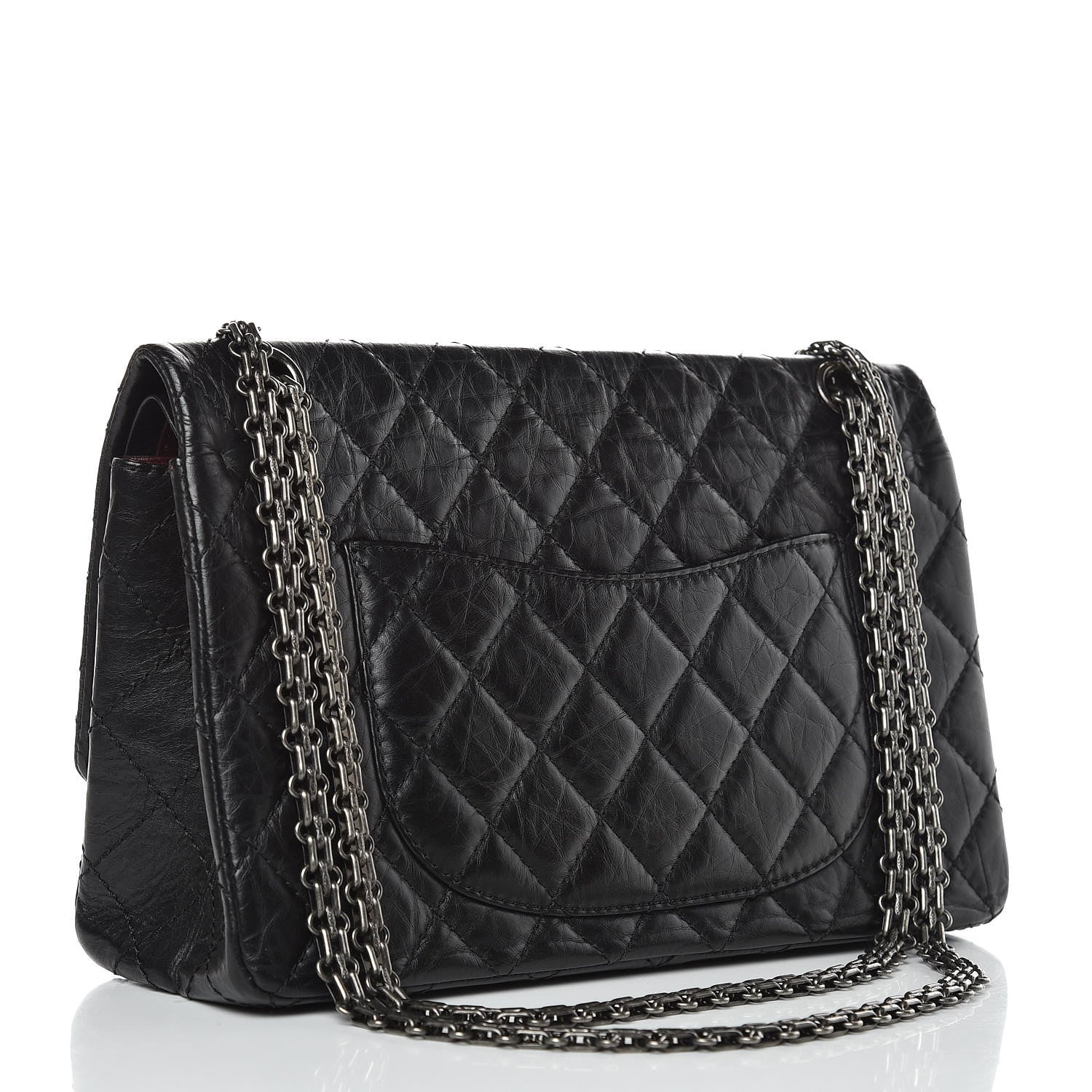 Chanel Aged Calfskin Quilted 2.55 Reissue 226 Flap Black 3 of 11
