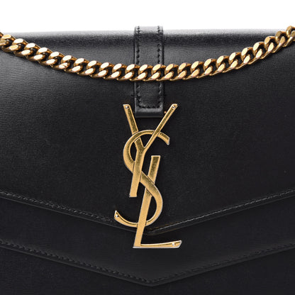 Saint Laurent Smooth Calfskin Monogram Sulpice Chain Wallet Black 10 of 11