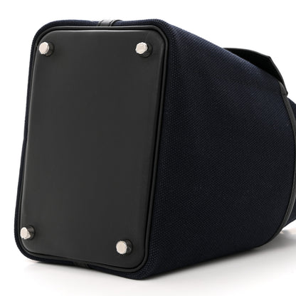 Hermes Toile Goeland Swift Cargo Picotin Lock 18 Bleu Marine Black 10 of 10