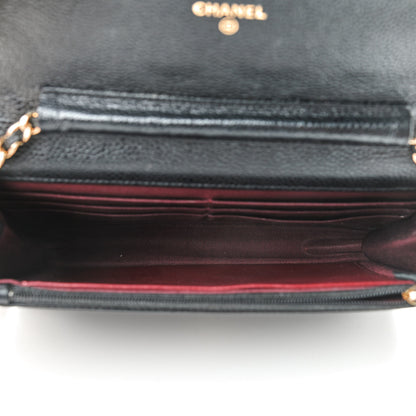Chanel Caviar Quilted Wallet On Chain WOC Black 5 of 10