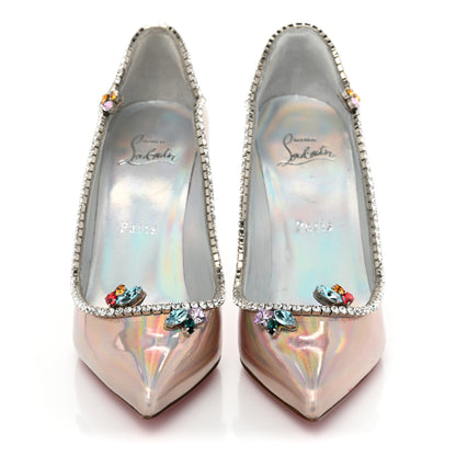 Christian Louboutin Patent Psychic Chick Queen 100 Pumps 37 Iridescent 2 of 12