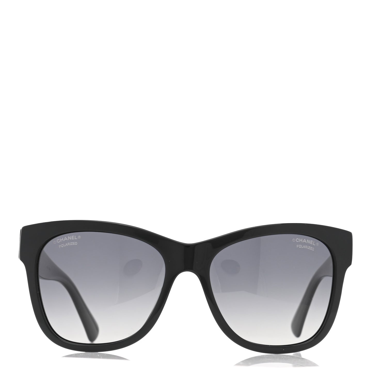 Acetate Polarized Square CC Sunglasses 5380 Black