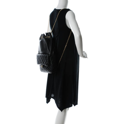 Chanel Lambskin Quilted Large In Seoul Backpack Navy 2 of 7