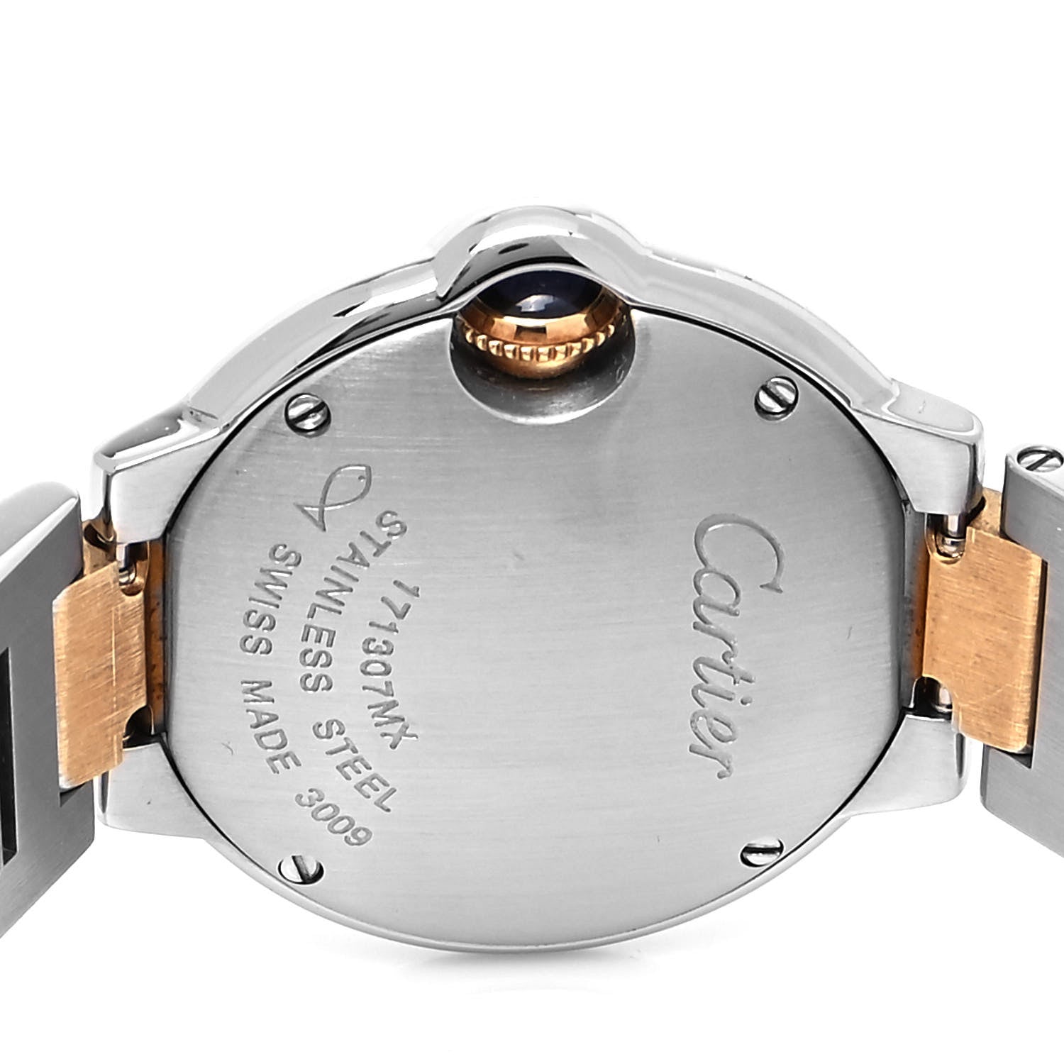 Cartier Stainless Steel 18K Yellow Gold 28mm Ballon Bleu De Cartier Quartz Watch 4 of 4