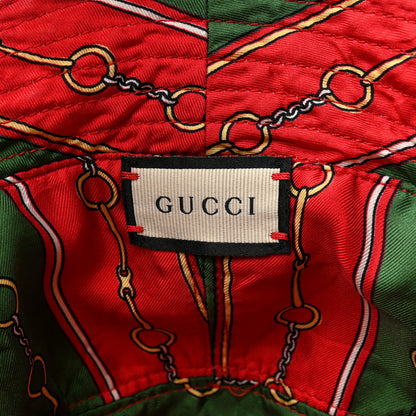 Gucci Silk Cotton Linen Velvetbands Reversible Bucket Hat 12 of 14
