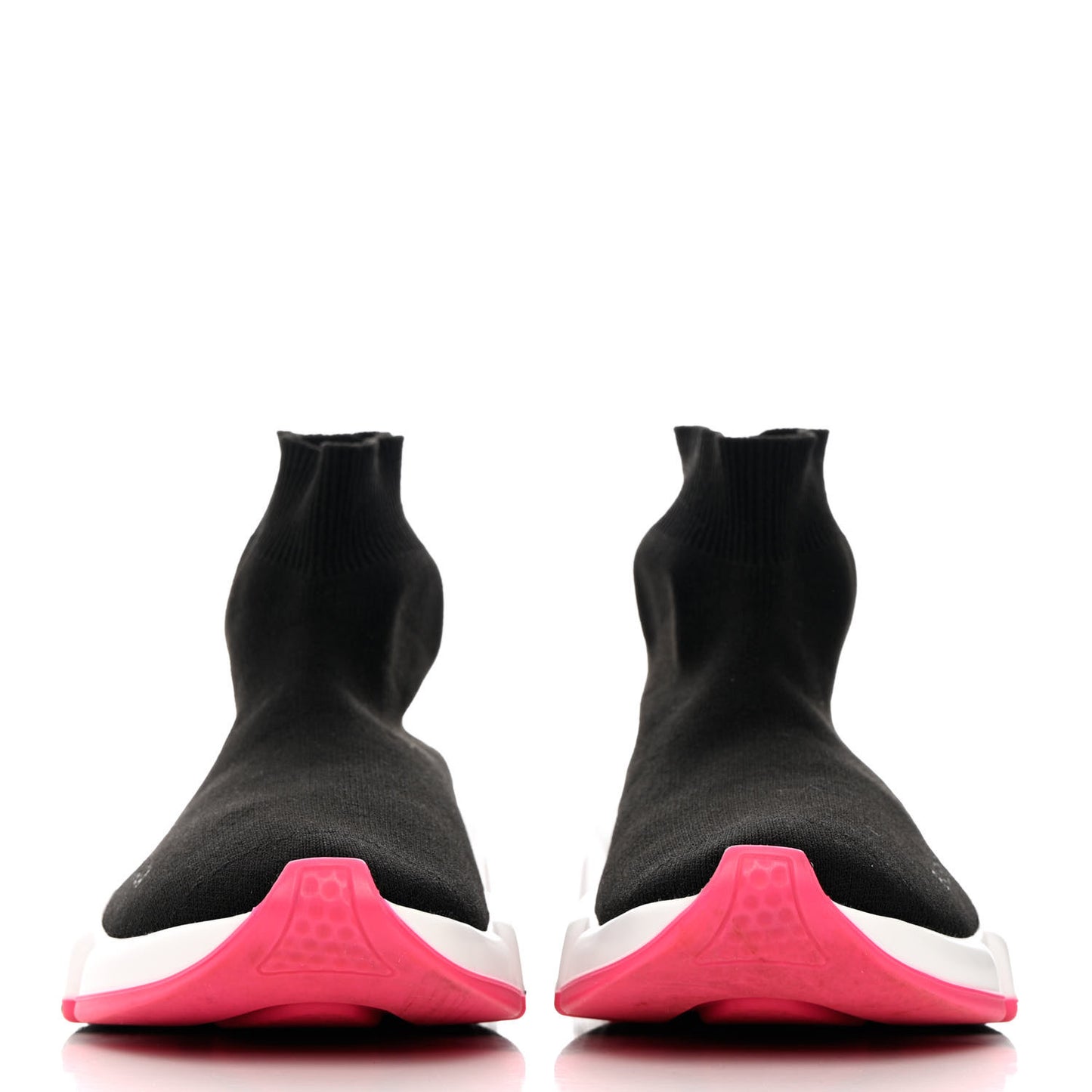 Neoprene Knit Womens Speed Sneakers 35 Black Pink
