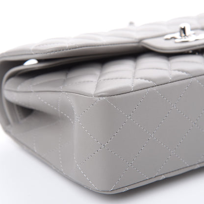 Chanel Lambskin Quilted Small Double Flap Grey 8 of 12
