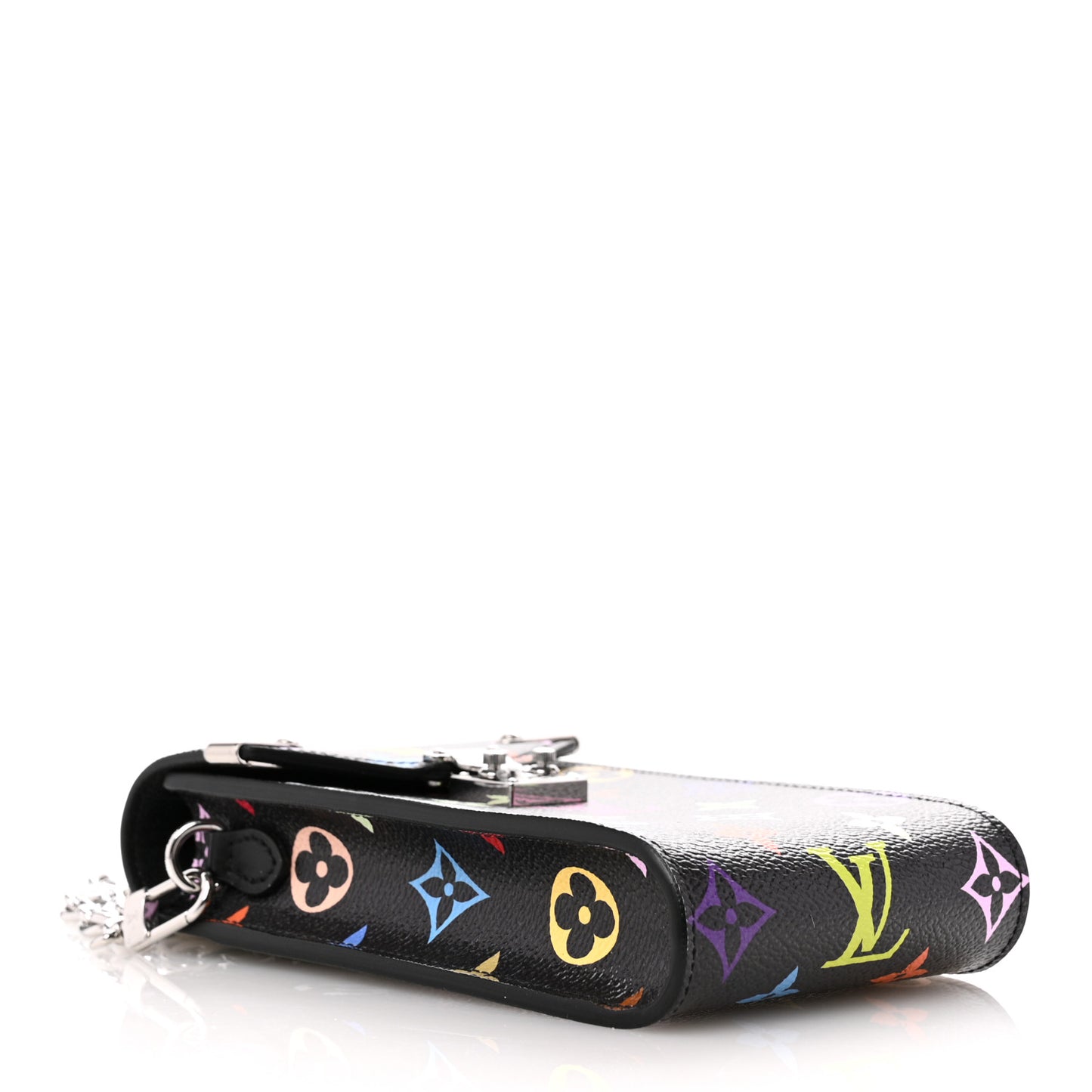 LV X TM Monogram Multicolor Phone Pouch Metis Black
