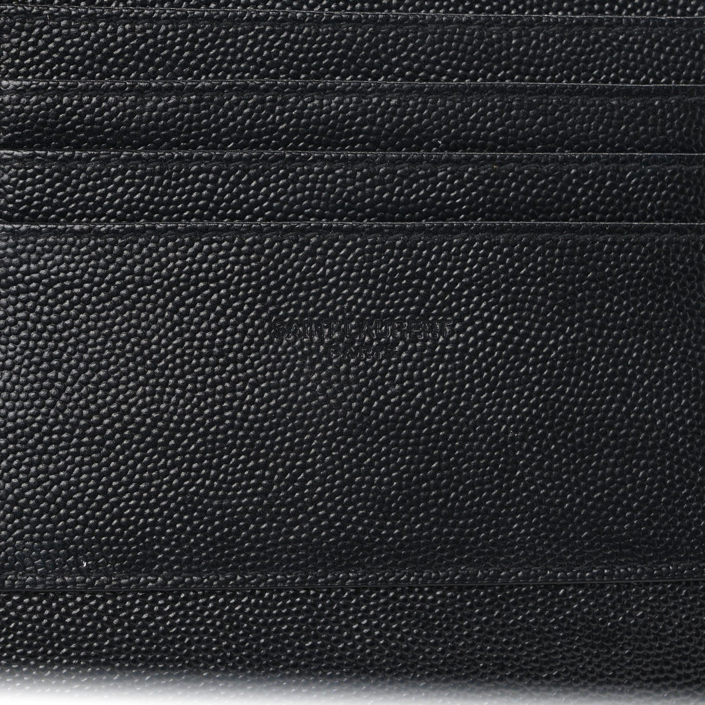 Grain De Poudre Chevron Monogram Large Bill Pouch Black
