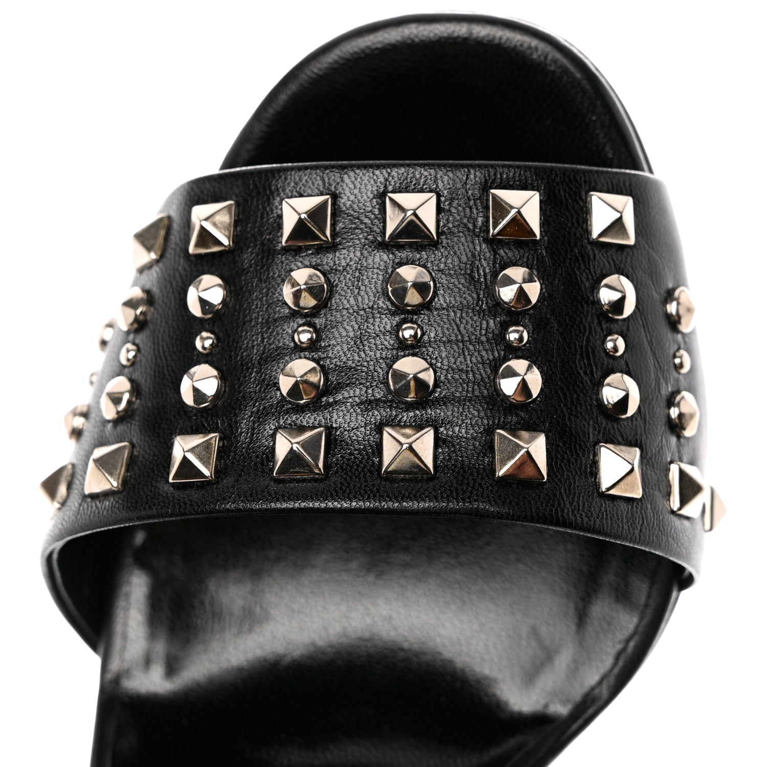 Gucci Malaga Kid Studded Leila Ankle Strap Platform Sandals 35.5 Black 11 of 11