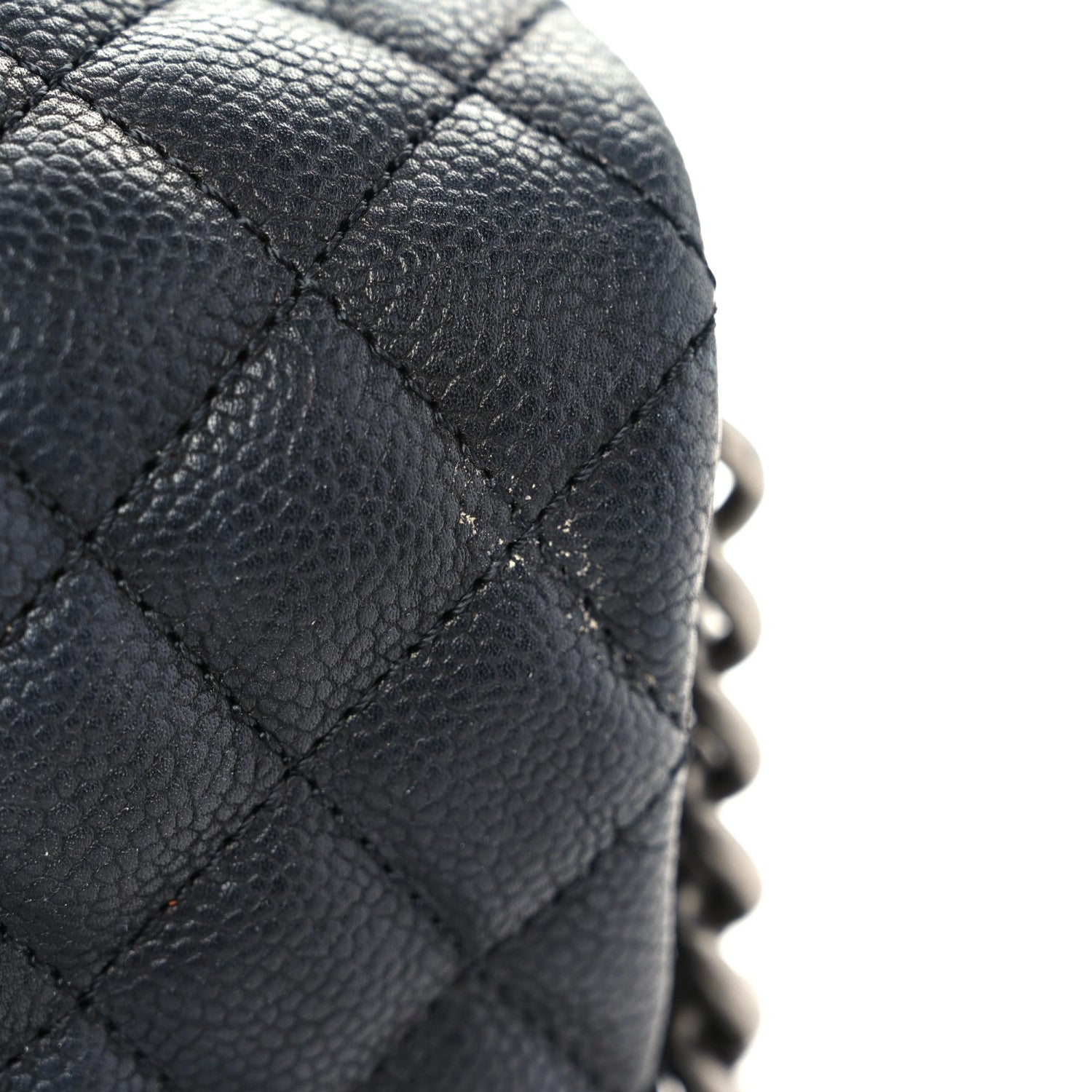 Chanel Caviar Quilted Medium Rock In Rome Single Flap Black 13 of 21