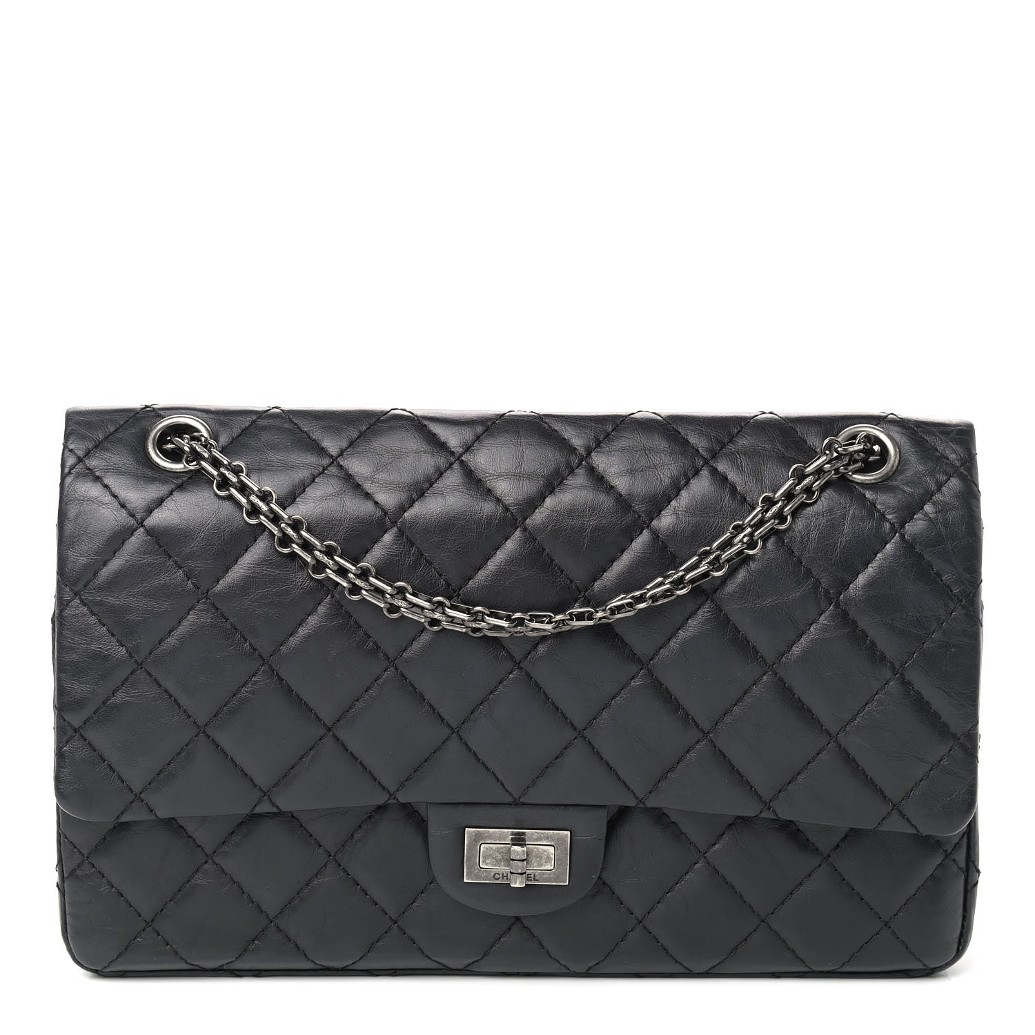 Chanel Aged Calfskin Quilted 2.55 Reissue 226 Flap Black 1 of 9