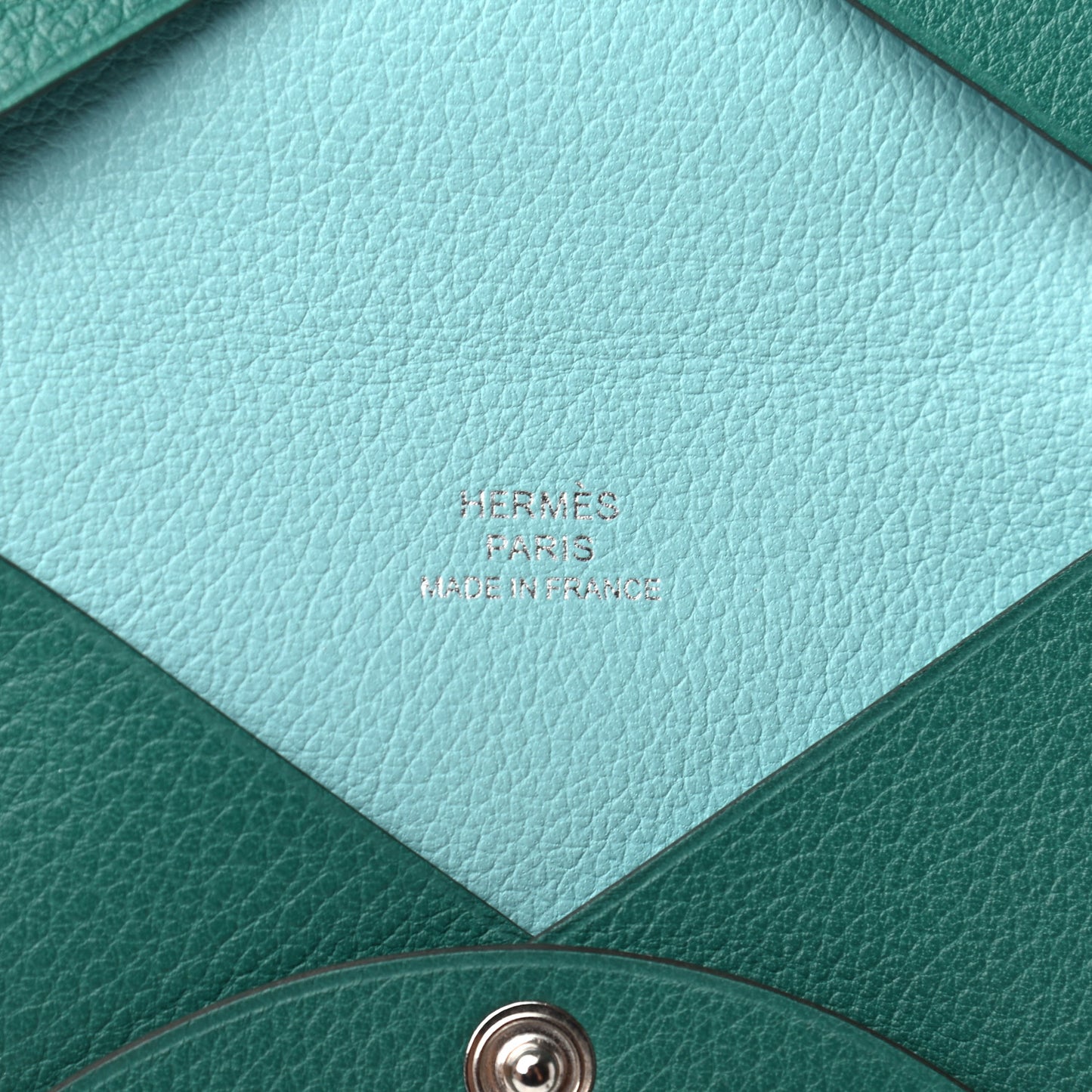 Evercolor Calvi Verso Card Case Malachite Bleu Atoll