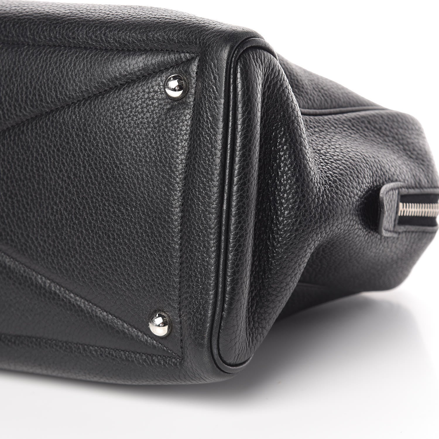 Hermes Taurillon Clemence Victoria II 35 Black 9 of 10