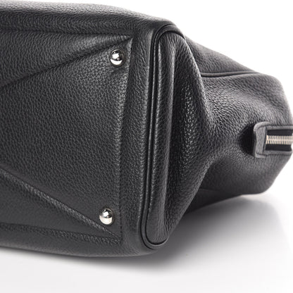 Hermes Taurillon Clemence Victoria II 35 Black 9 of 10